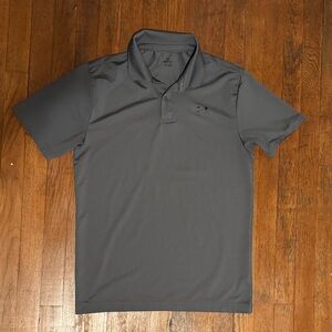 Under Armour Men's Dark Gray Polo Shirt, small